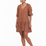 Keep Every Promise Coco Linen Mini Dress