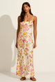 Lavinia White Floral Strappy Maxi Dress