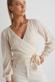 Lacey Ivory Ballerina Fine Open Knit Wrap