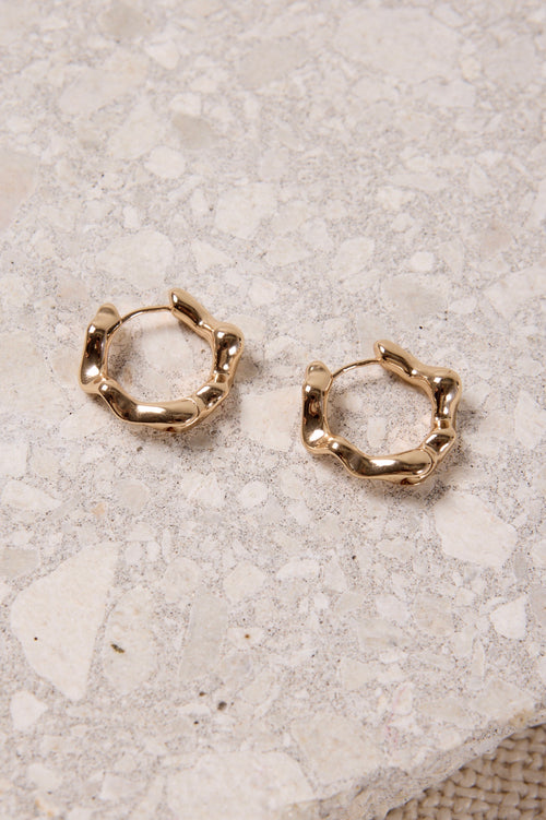 gold hoop earring