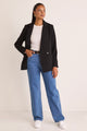 Mission Black Soft Crepe Blazer