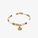 Love Pink Gold White with Gold Charm Bracelet ACC Jewellery Love Lunamei   