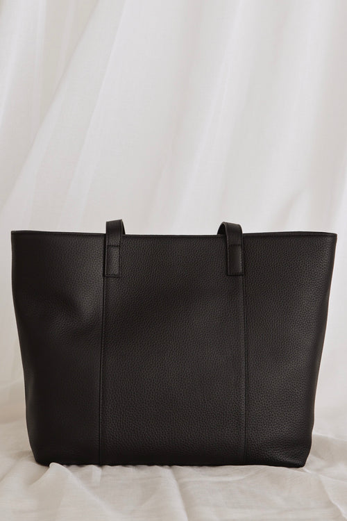 Black leather Tote