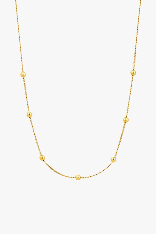 Modern Beaded Gold Necklace ACC Jewellery Ania Haie   