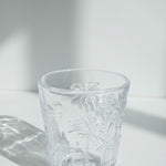 Oasis Etched Palm Clear 9x10cm Drinking Glass