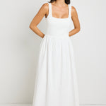 white maxi dress