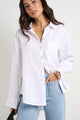 Optimum White Linen Oversized Shirt