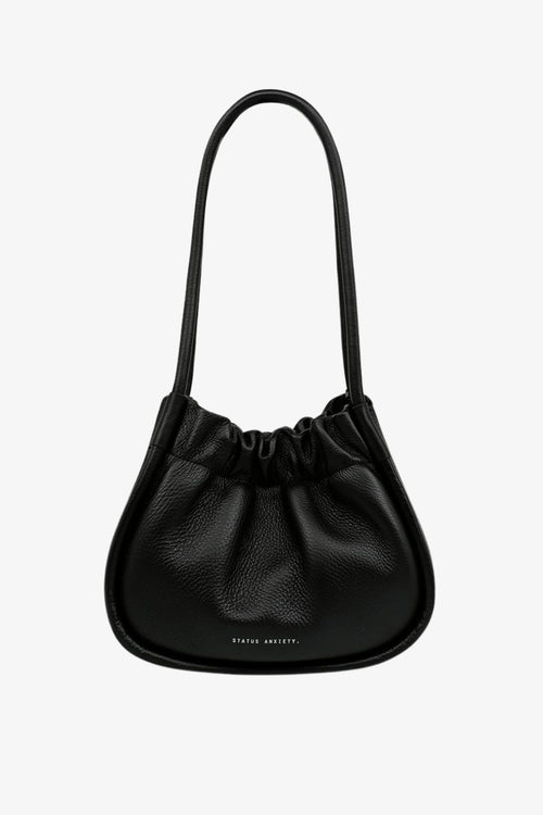 black shoulder bag