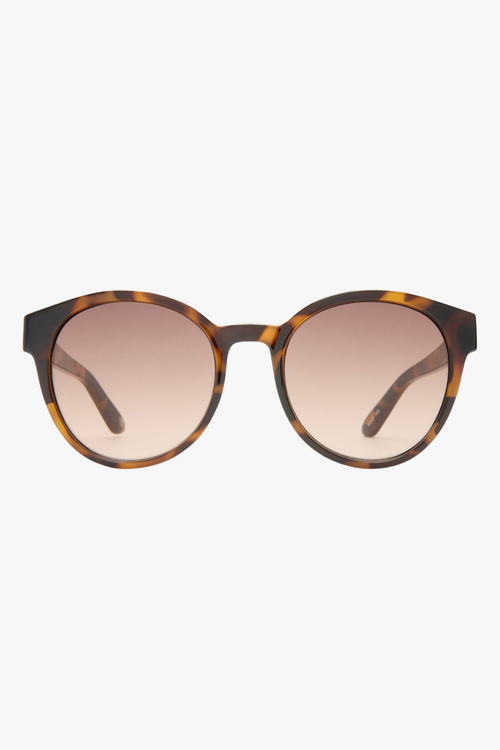 Round Brown Tort Sunglasses