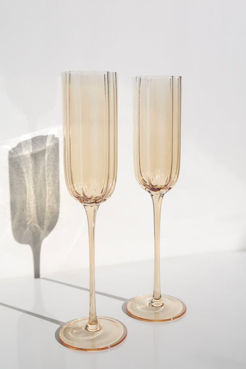 Orange Champagne Glass