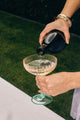 Ripple Pink Green Martini Glass