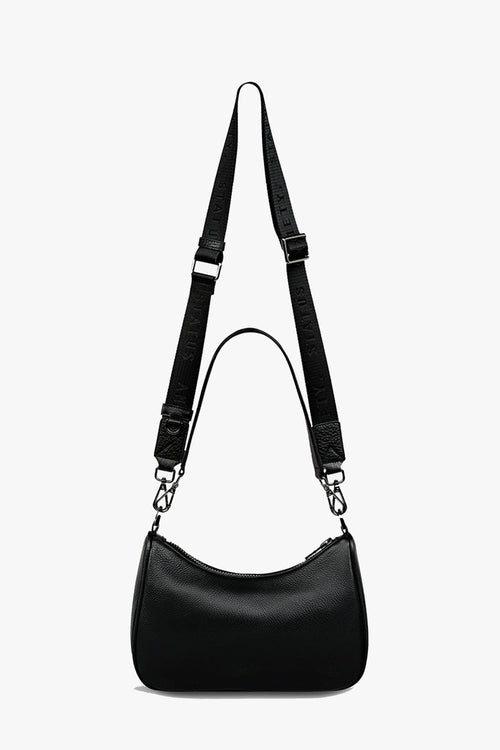 black shoulder bag