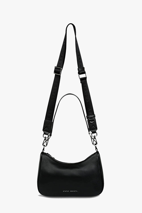 black shoulder bag