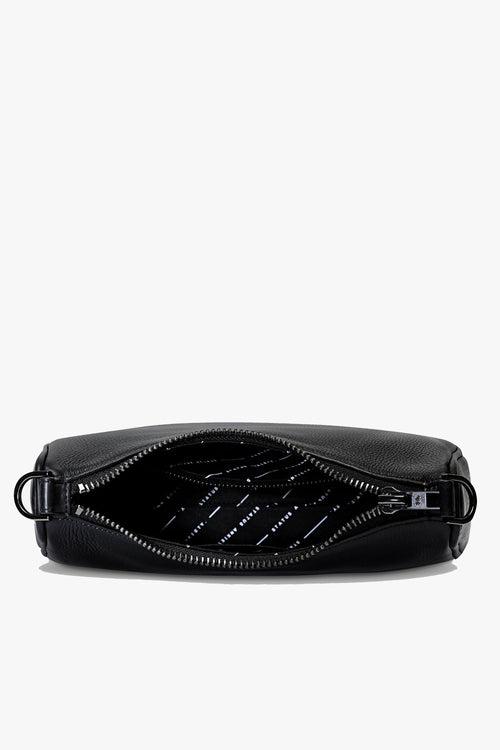 black shoulder bag