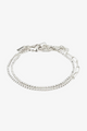 Rowan Crystal Silver Plated 2 in 1 Bracelet