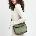 Saben FiFi Cactus Leather Shoulder Bag