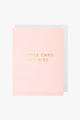 Little Card Big Kiss Pink Small Greeting Card