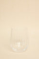 Ripple Clear Stemless Wine Glass