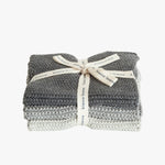 Textured Lavette Grey Wash Cloths Set of 3 HW Beauty - Skincare, Bodycare, Hair, Nail, Makeup Bianca Lorenne   