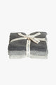 Textured Lavette Grey Wash Cloths Set of 3