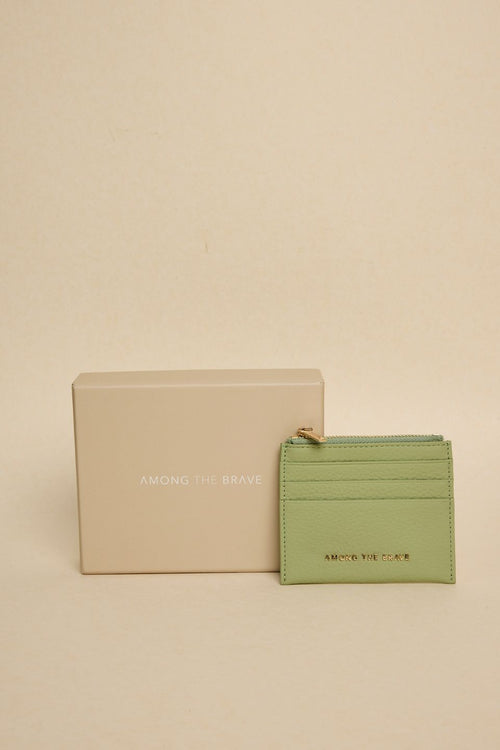 Sage leather wallet 