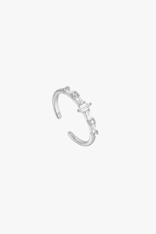 Sparkle Multi Stone Band Silver Ring ACC Jewellery Ania Haie   