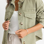 Echo Khaki Patch Pocket Denim Jacket