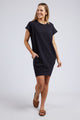 Sunset Cove Black Tee Dress