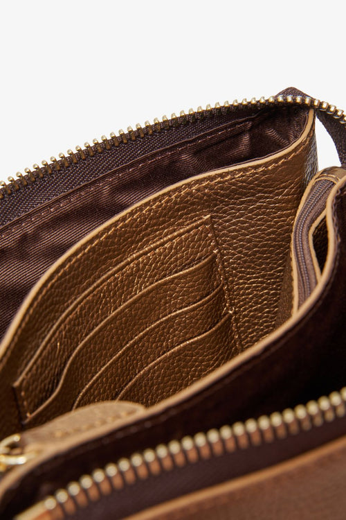 Brown Leather Crossbody Bag