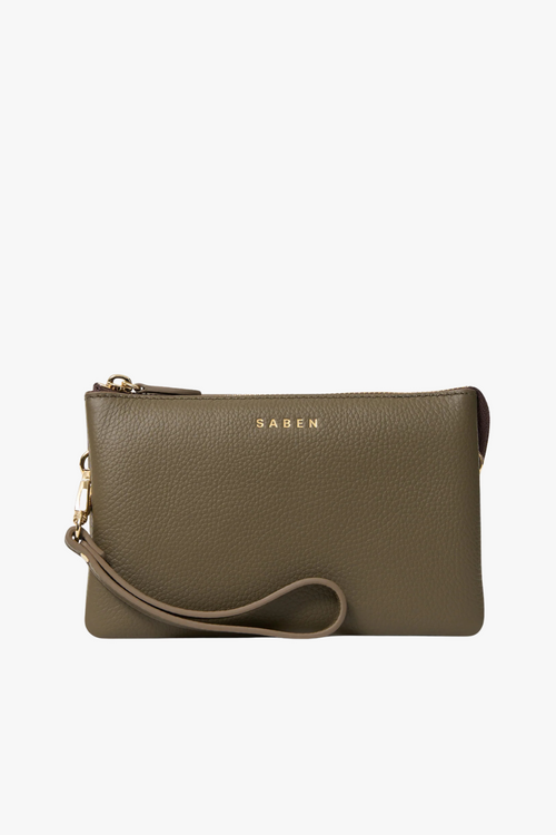 khaki rosemary saben bag