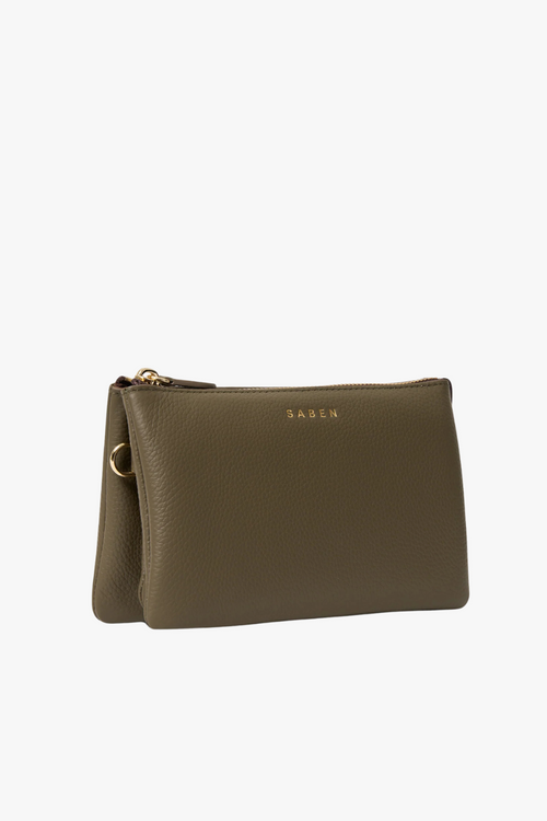 khaki rosemary saben bag