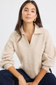 Truth Oat Collar Chunky Knit Jumper