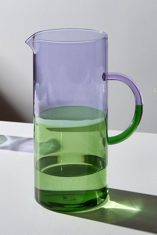 purple green water jug