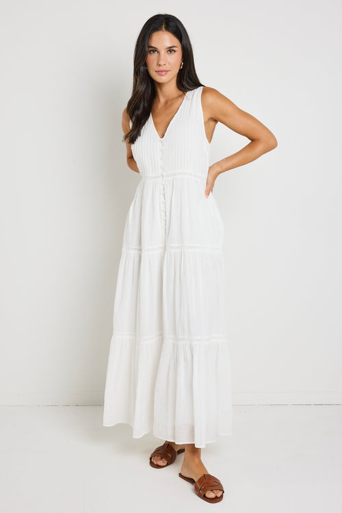 white maxi dress