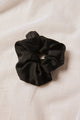 Large Black Satin Scrunchie