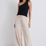 Townie Sand Stripe Side Tape Wide Leg Pants