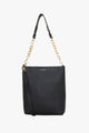 Claudette Crossbody Black + Gold Chunky Chain Handle