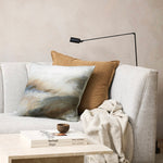 brown linen cushion