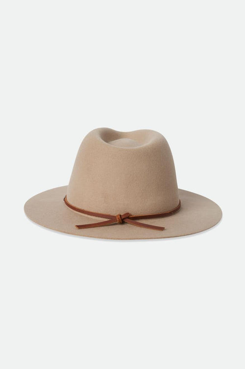 Wesley Sand Brown Fedora Hat ACC Hats Brixton   