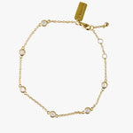 Elara Mother Of Pearl 18k Gold Plate Bracelet ACC Jewellery Love Lunamei   