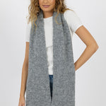 Lila Grey Wool Blend Scarf