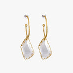 Hoop and Crystal Earrings Gold ACC Jewellery Lindi Kingi   