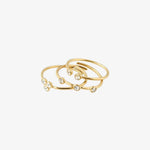 Kamari Gold Plated Crystal EOL Ring