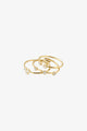 Kamari Gold Plated Crystal EOL Ring