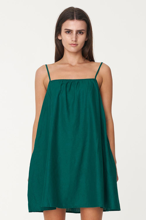 Linin Jewel Green Mini Sundress WW Dress Huffer   