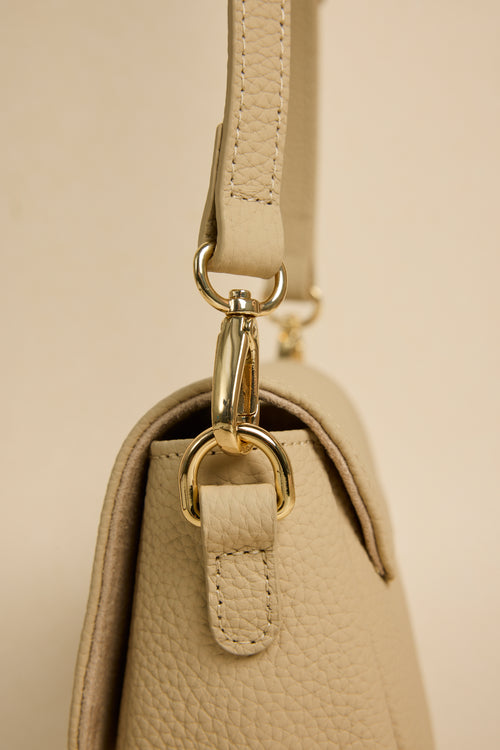 beige mini handbag