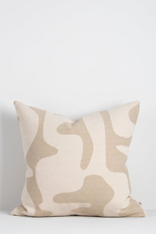 beige linen pillow