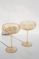 Petal Light Amber Set 4 Cocktail Glasses