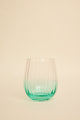 Ripple Pink Green Stemless Wine Glass