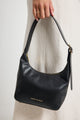 Soho Black Leather Mini Shoulder Bag